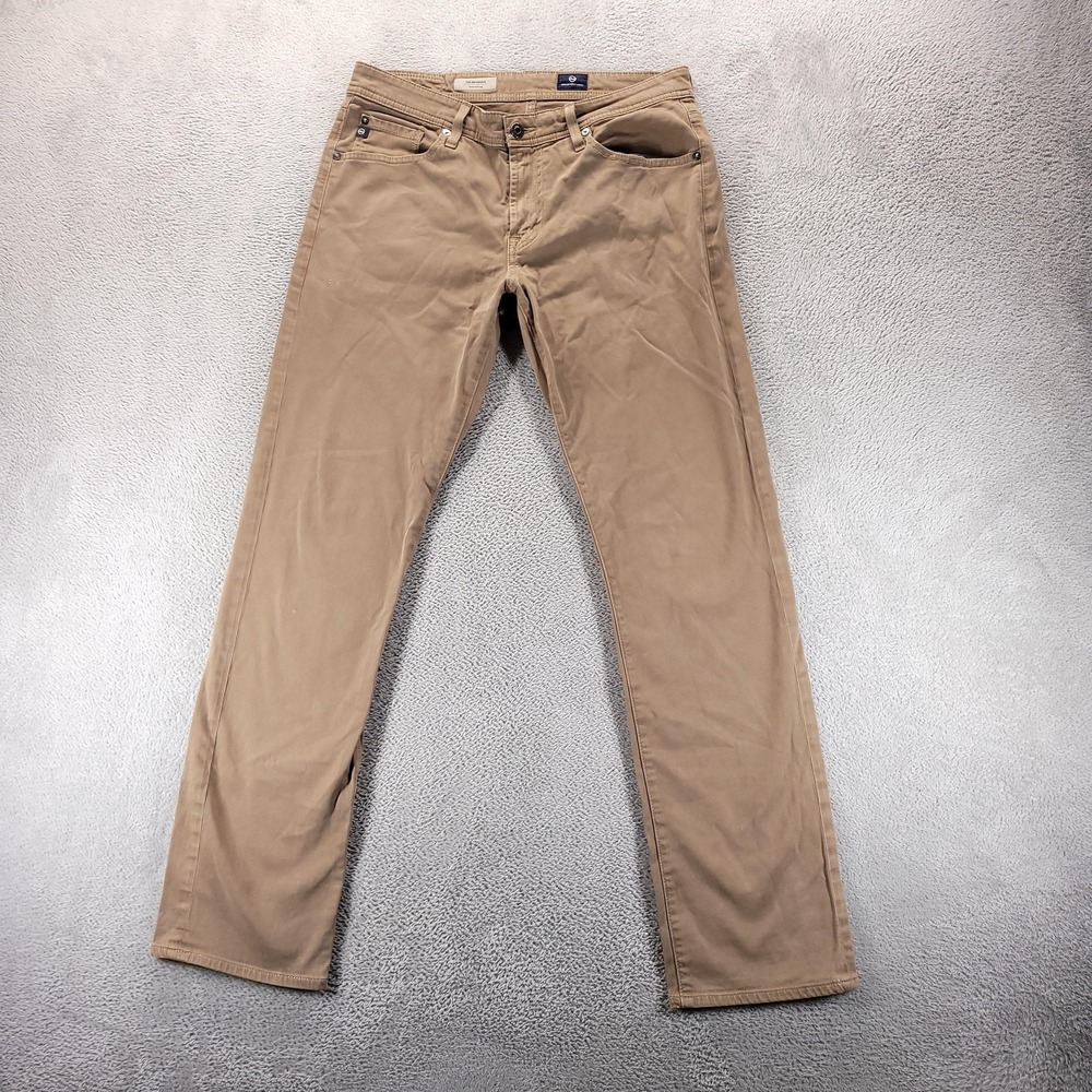 AG Jeans Mens 32x32 Beige The Graduate Tailored Stretch Denim Comfort Straight